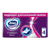 Бумажные полотенца «Zewa - Premium Декор » (2 сл./1 уп./4 шт.)