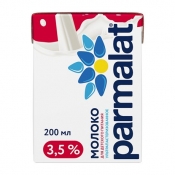 Молоко «Parmalat - ультрапастеризованные 3.5%» (1 уп./0.2 л.)